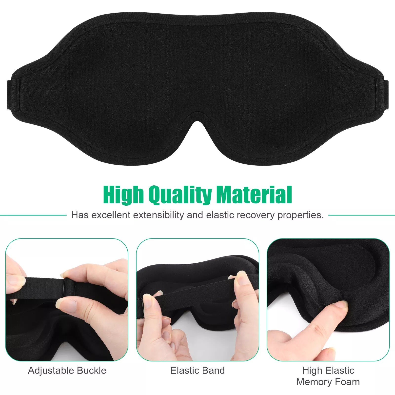 Silk Eye Mask With Memory Foam