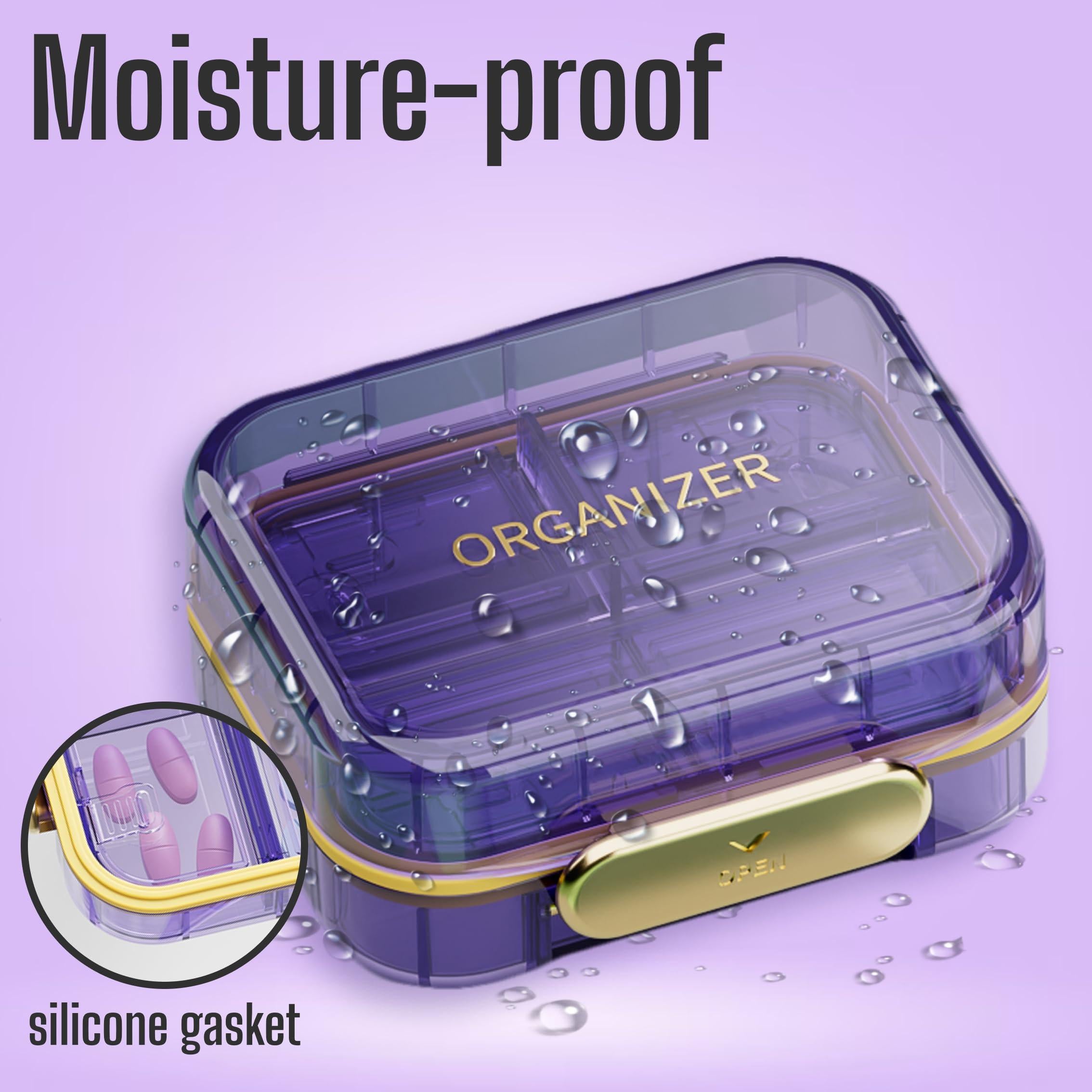 Travel Pill Organizer Cute Compact Case