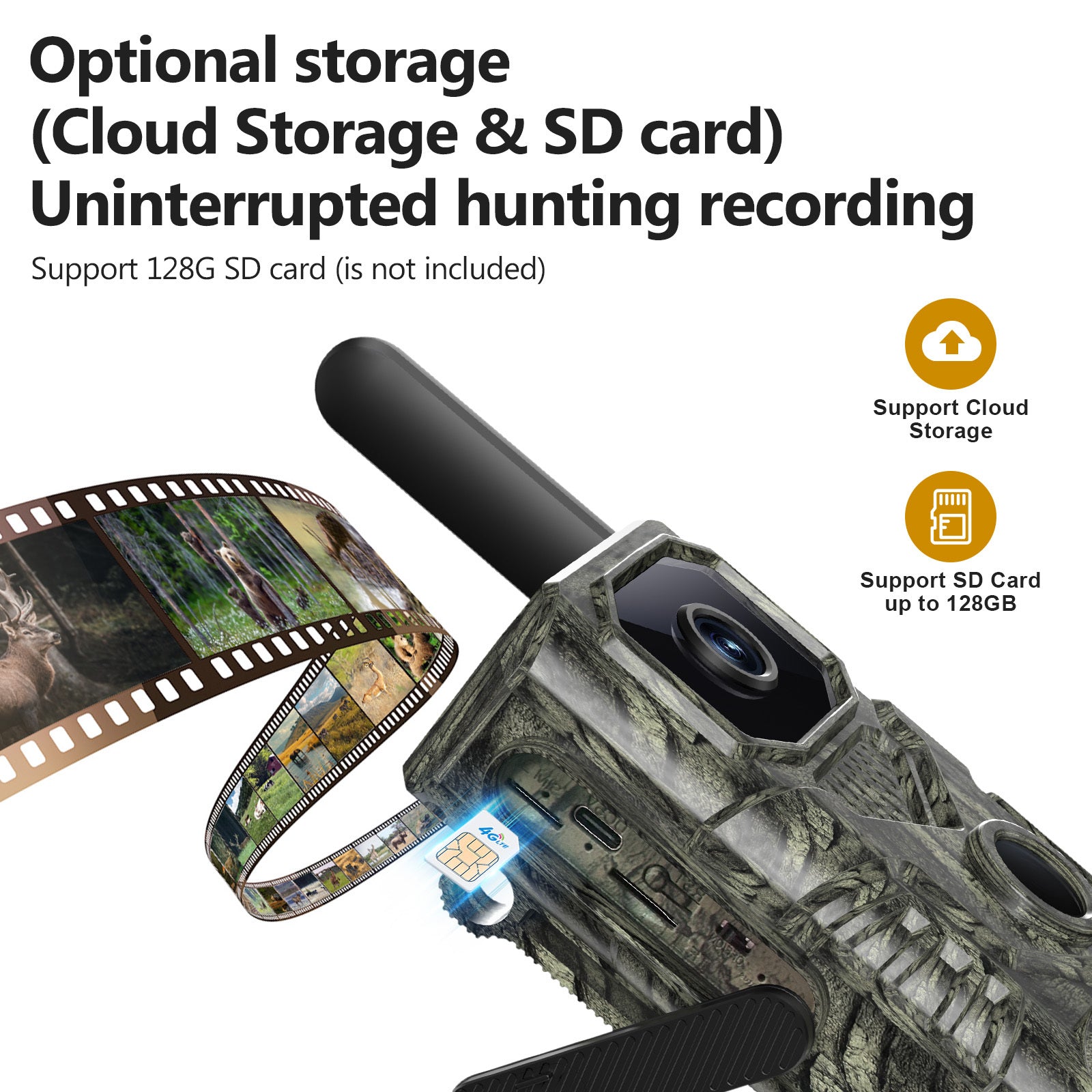 Brave Trail Camera Wide Angle 4MP GPS Tracking Deer Monitor