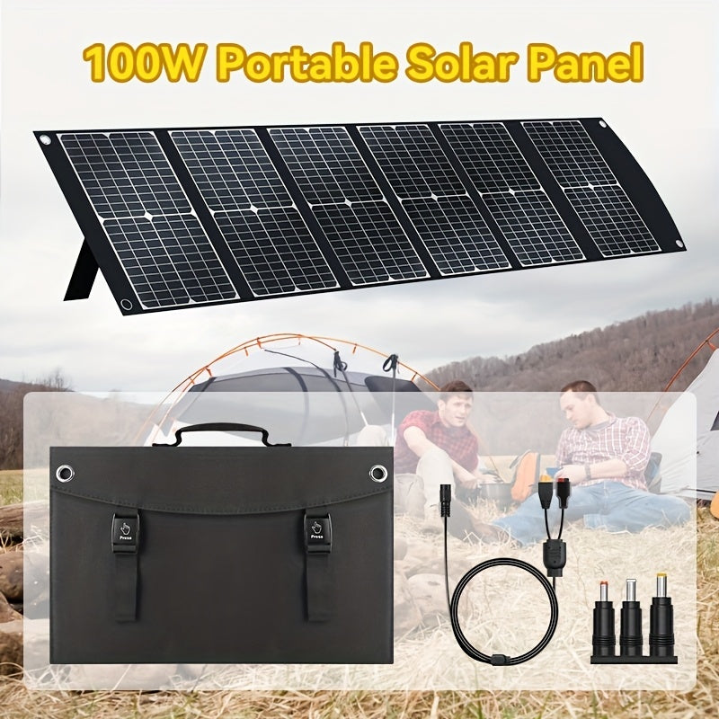 Foldable Solar Panel With USB C PD All Day Power