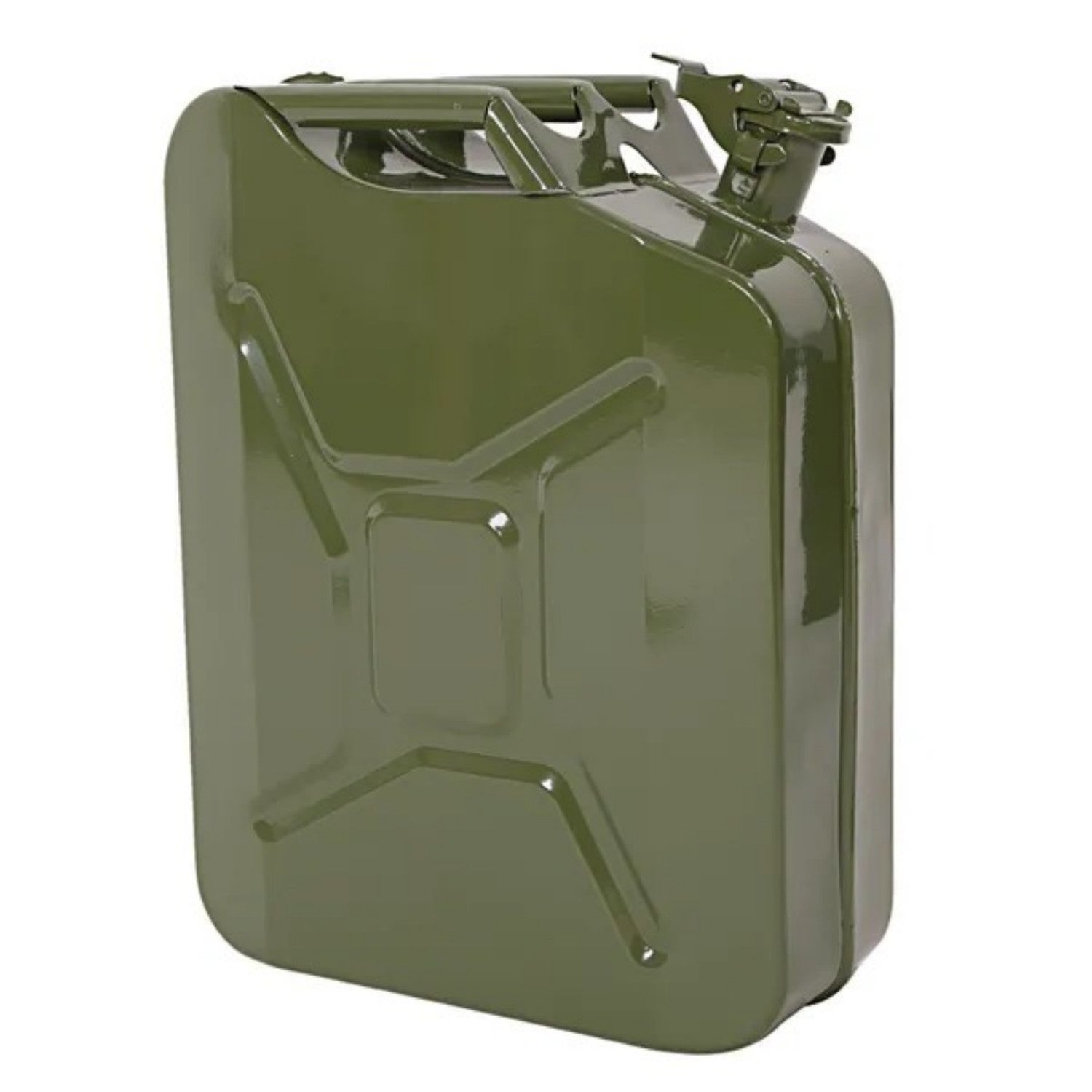 High-Capacity 20L Army Green Portable Fuel Storage Can