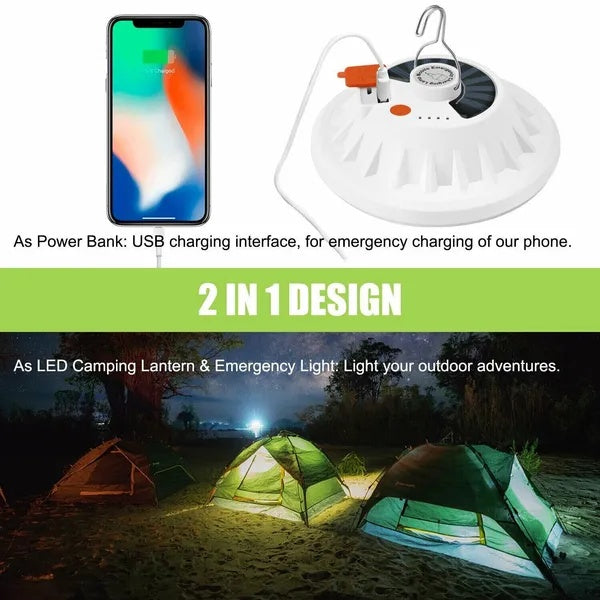 60 LED Camping Lantern USB Solar