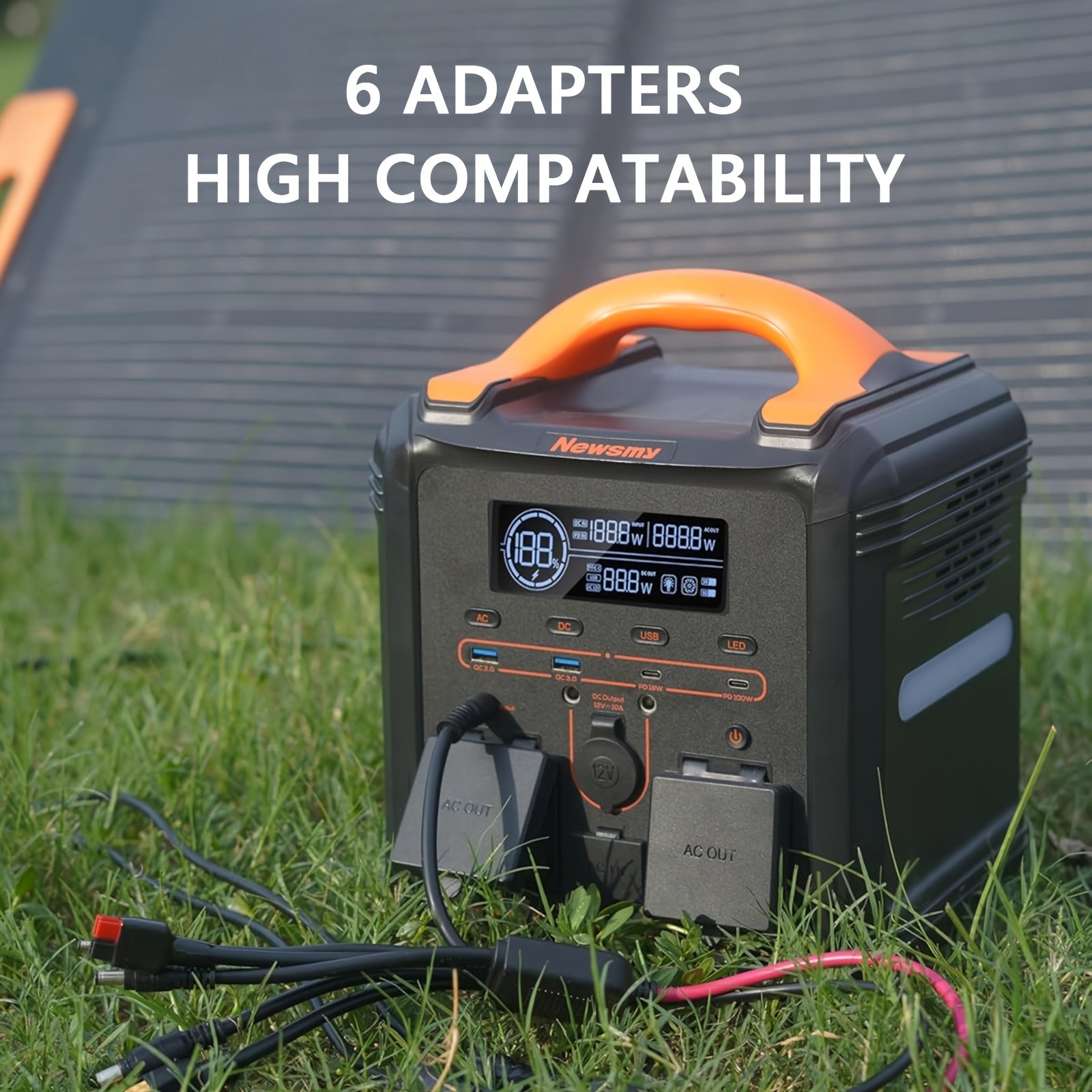 Foldable Solar Panel With USB C PD All Day Power