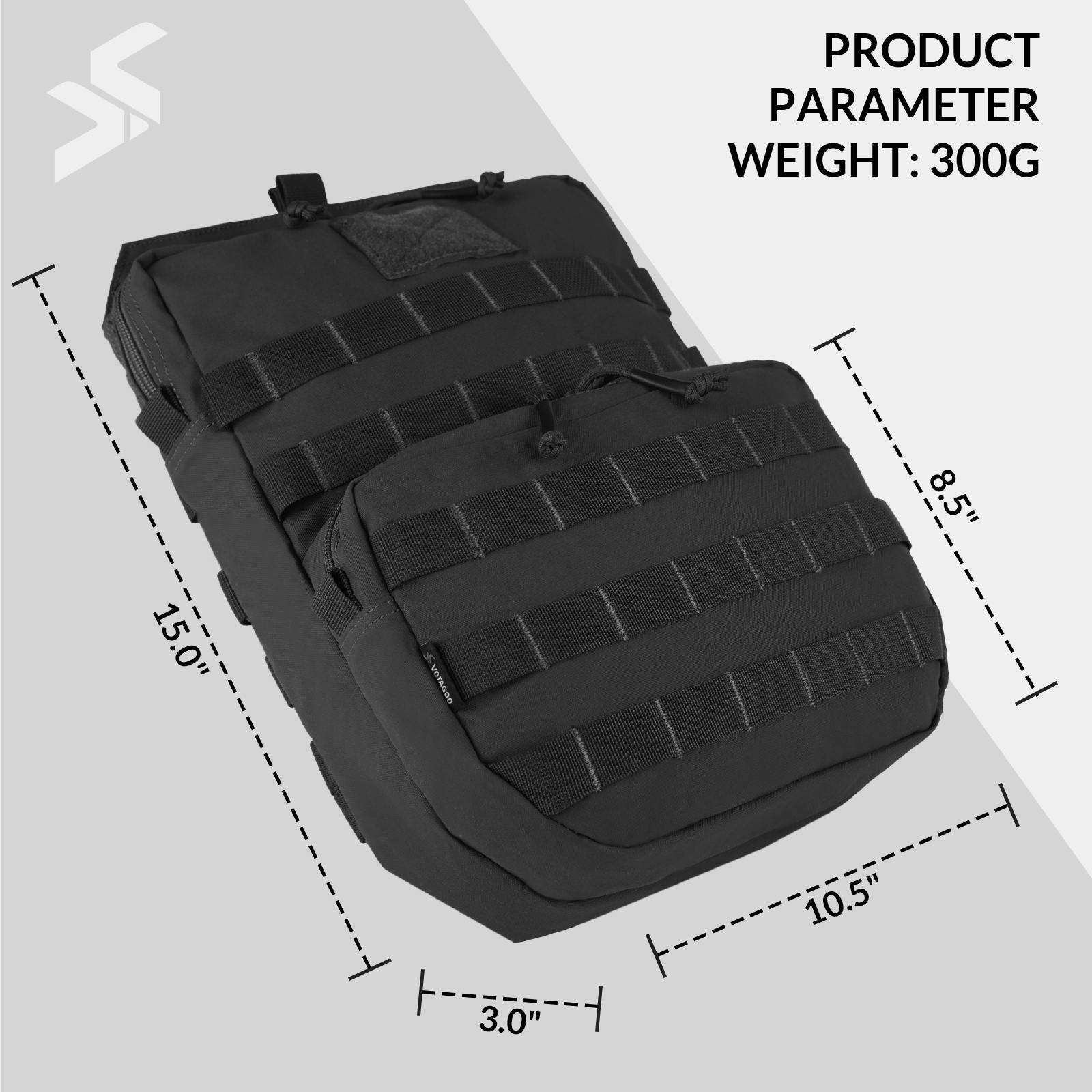 Rugged 3L Quick Dry Molle Hydration Pack