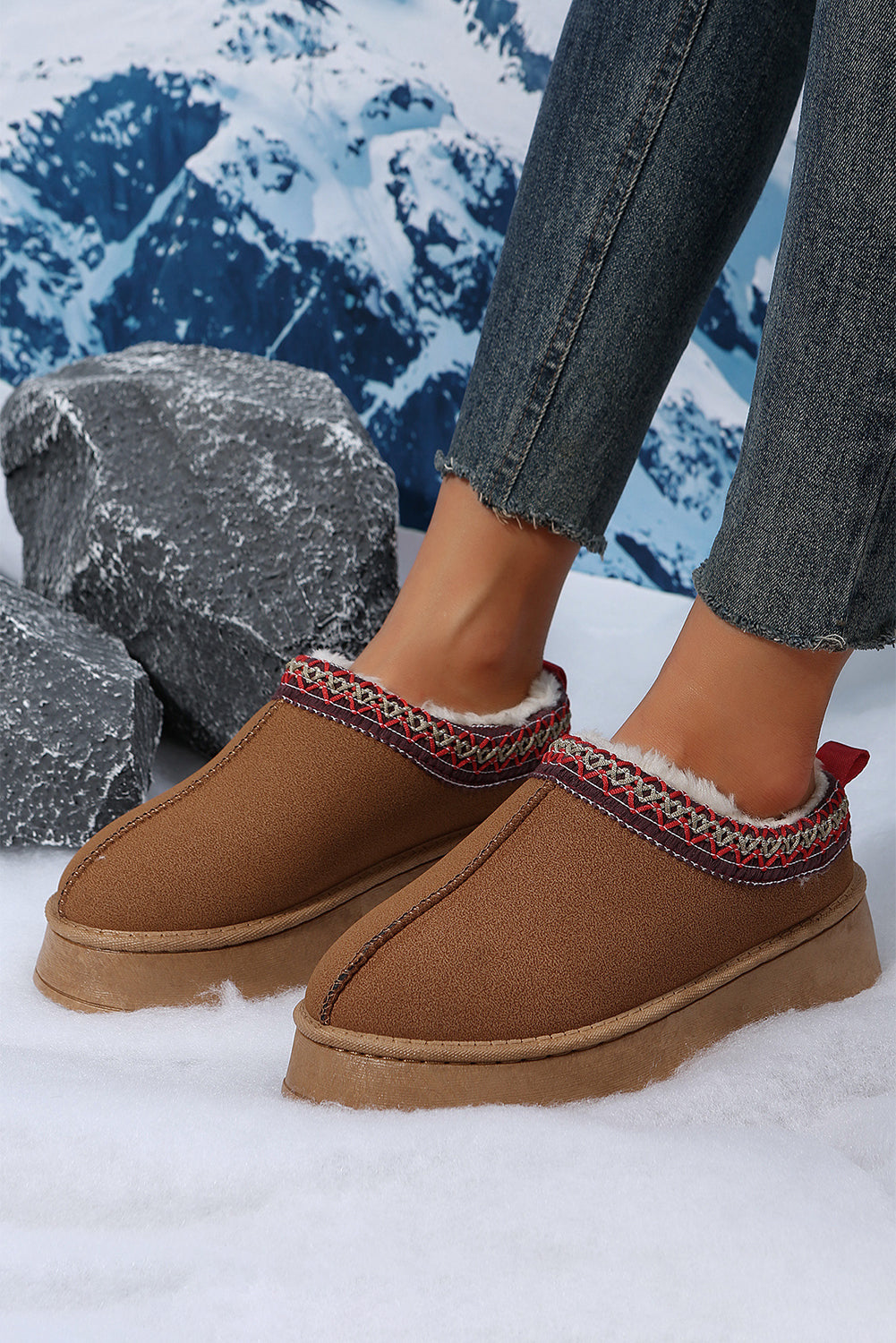 Cozy Snow Boots Plush Lined For Warm Winter Comfort