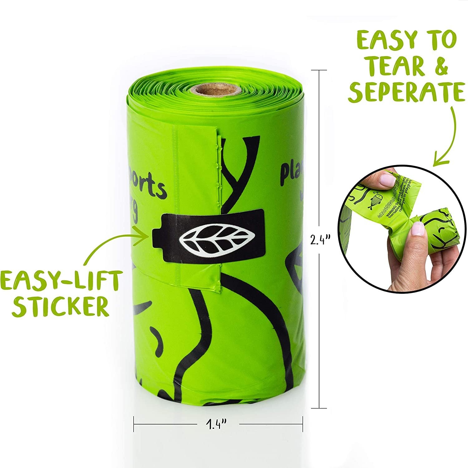 Compostable Dog Waste Bags Plant Based 120 Count
