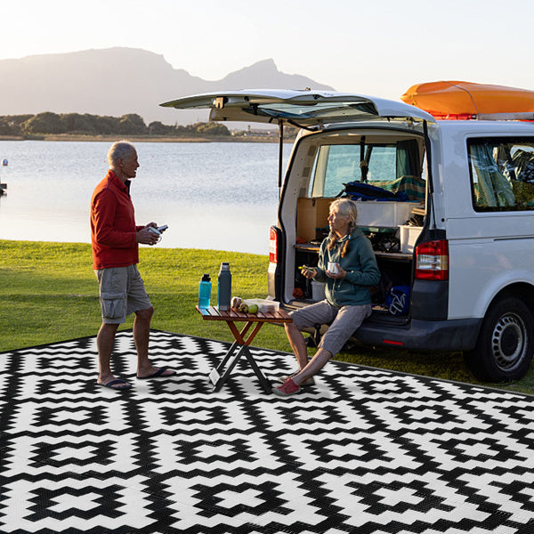 Camping Carpet Reversible Stain Resistant 6ft x 9ft
