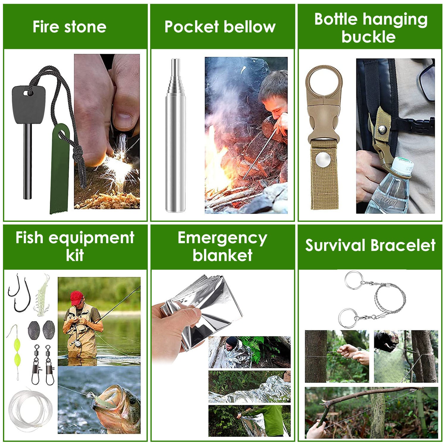 47 Pc Emergency Survival Kit With Pouch