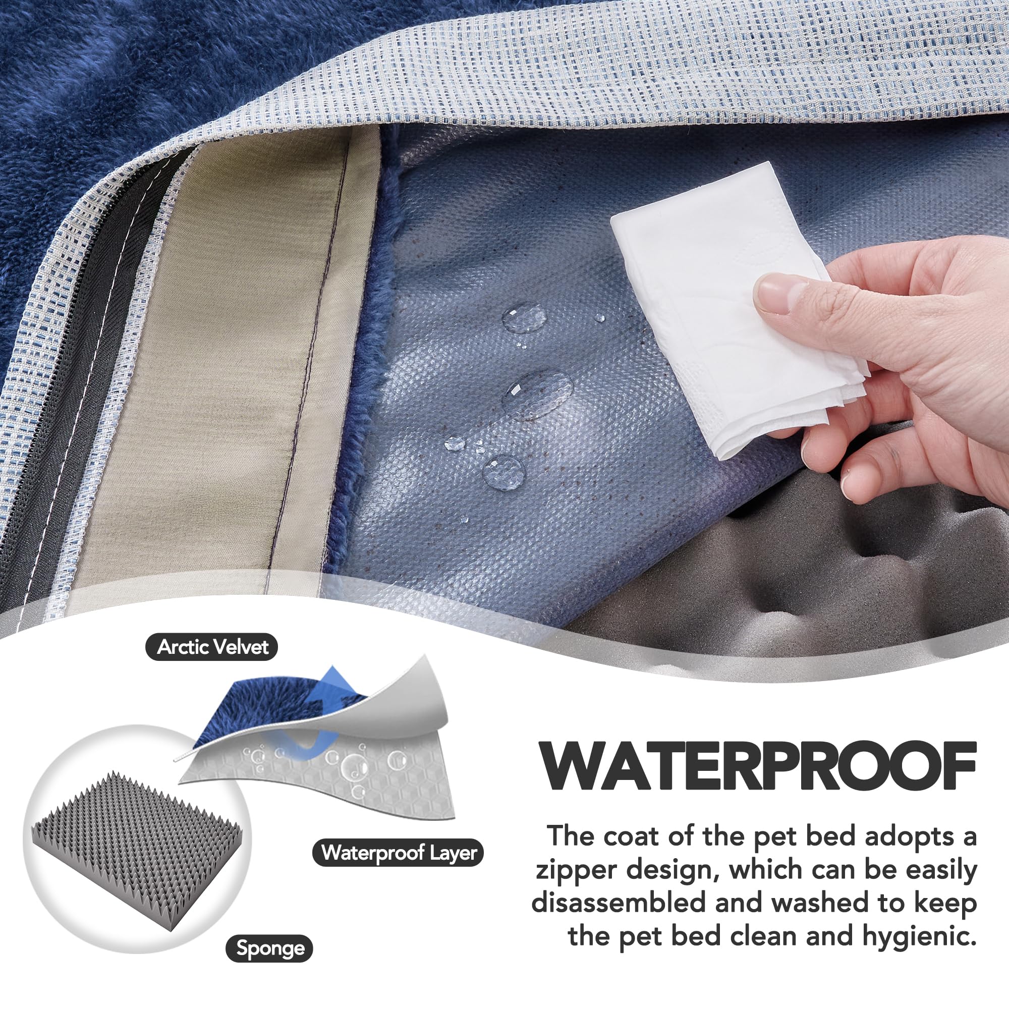 Orthopedic Dog Bed With Washable Cover