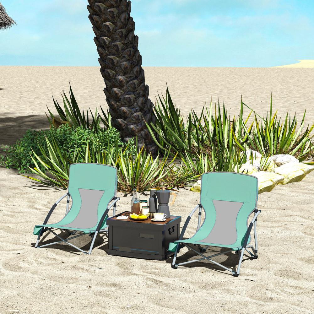 Beach Chairs With Mesh Back Cup Holder Cozy