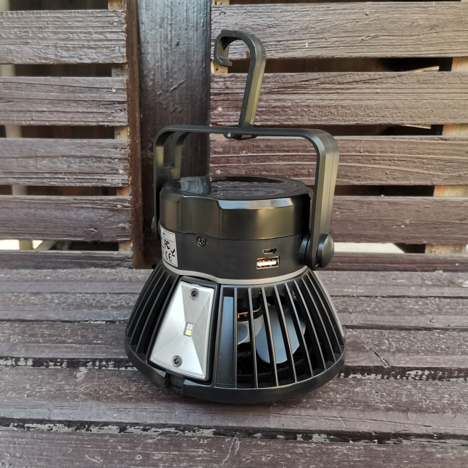 Solar Lantern With Foldable Fan