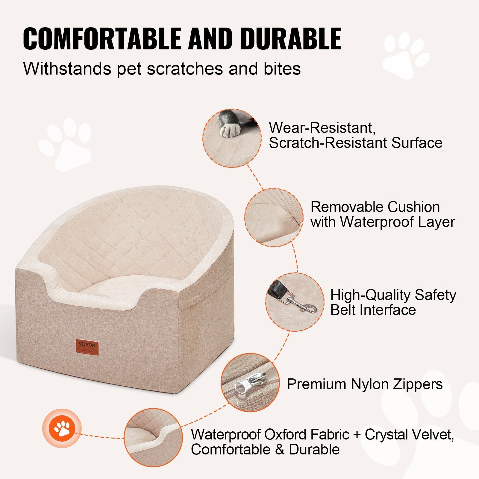 Dog Booster Car Seat Up To 55 Lbs