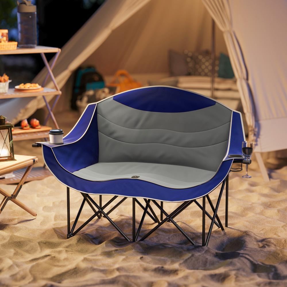 Camping Chair Two Padded Seats