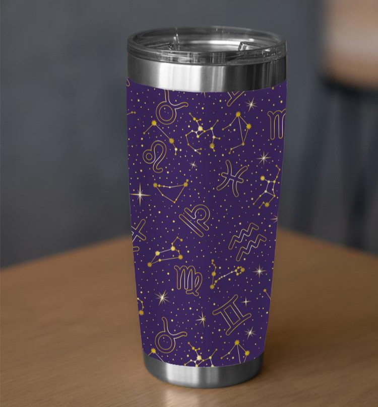 Zodiac Constellation Double Wall Tumbler