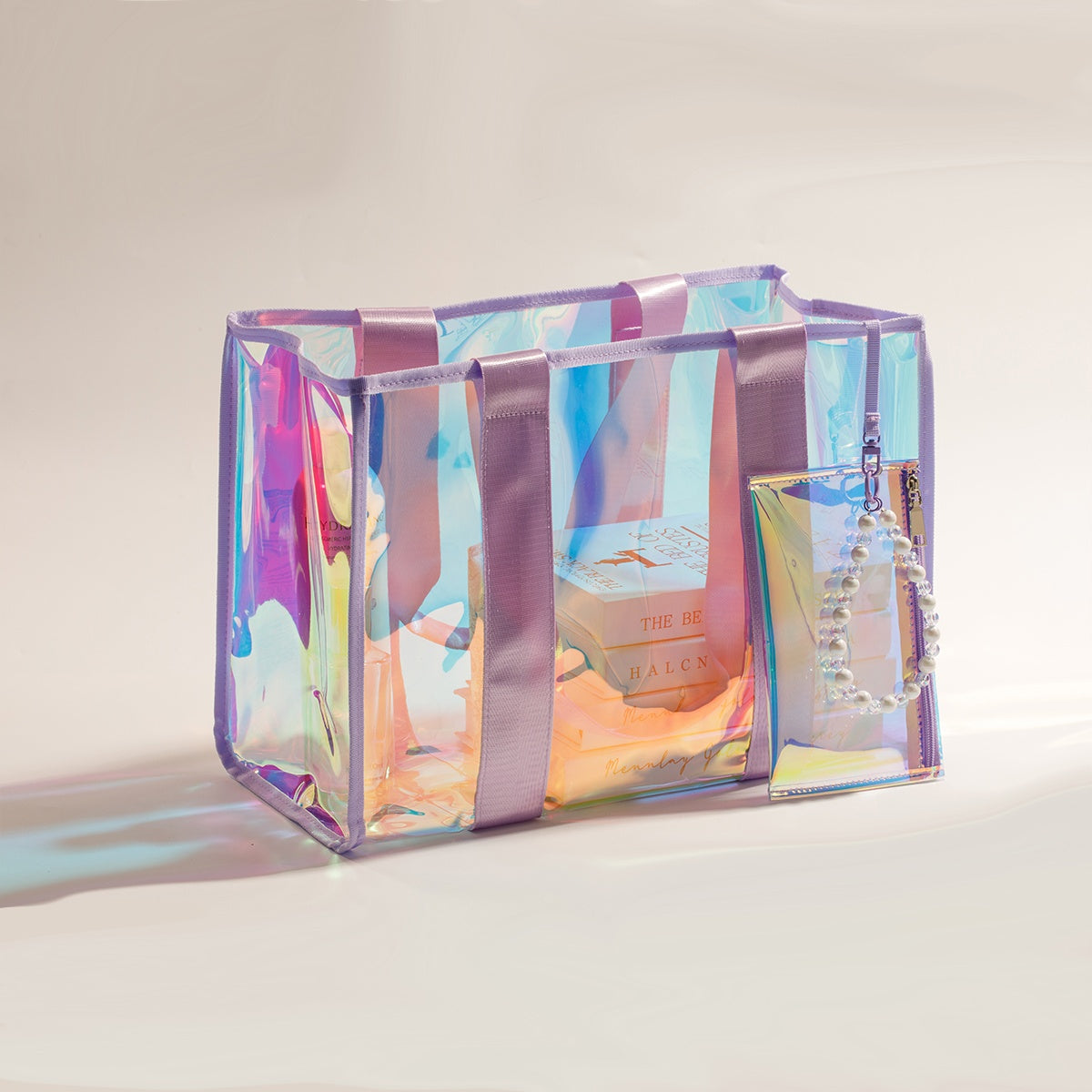 Vibrant Beach Bag With Waterproof Phone Pocket