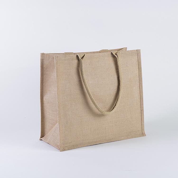 Jute Market Bag With Laminated Interior