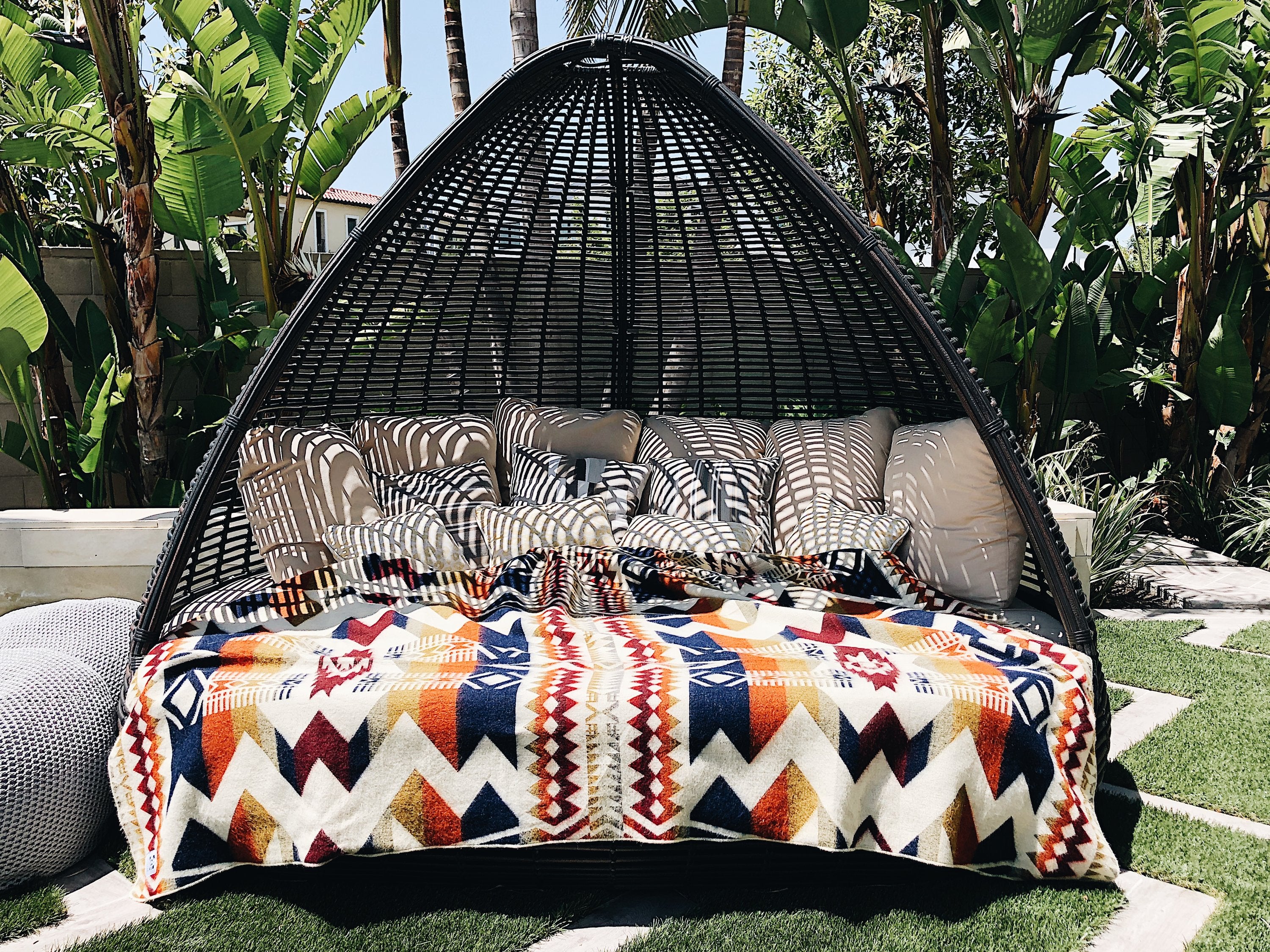 Awa Blanket Aztec Pattern For Cozy Outdoors