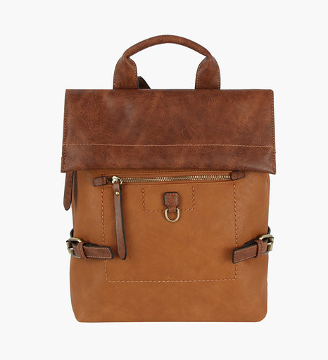 Vegan Leather Travel Bookbag