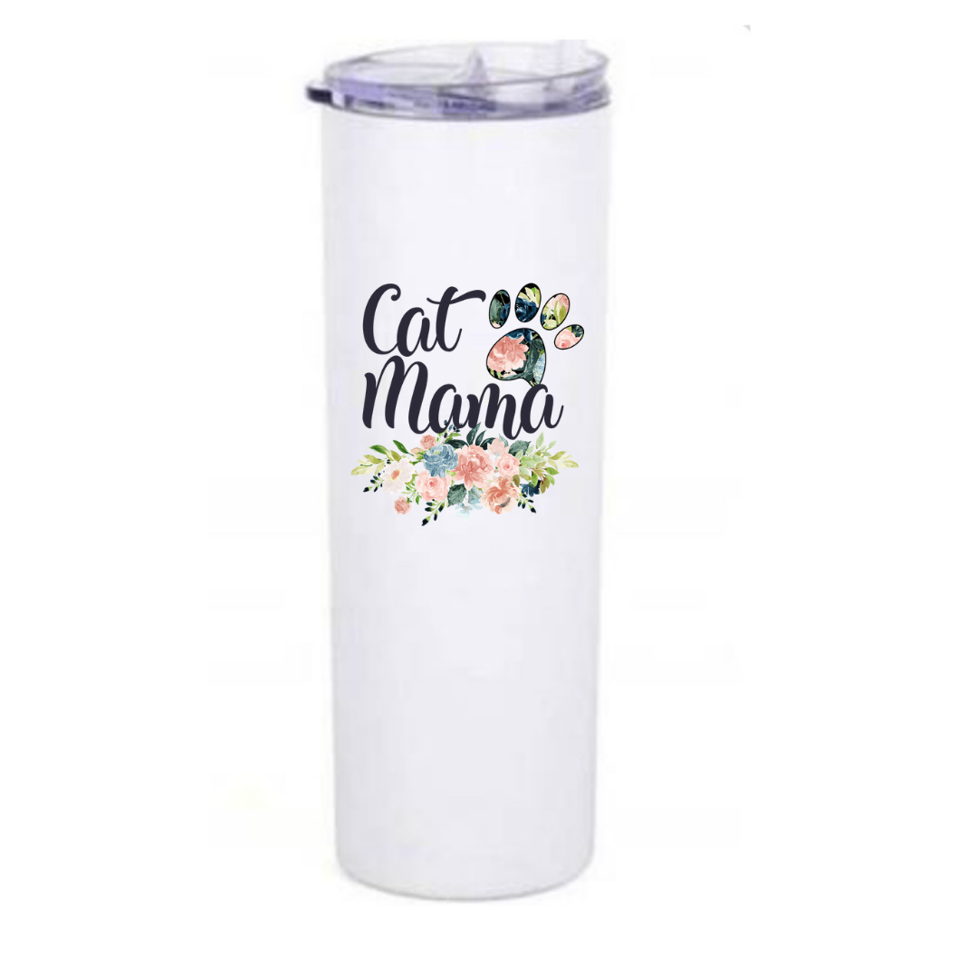 Cat Mama Tumbler 20oz Sliding Lid