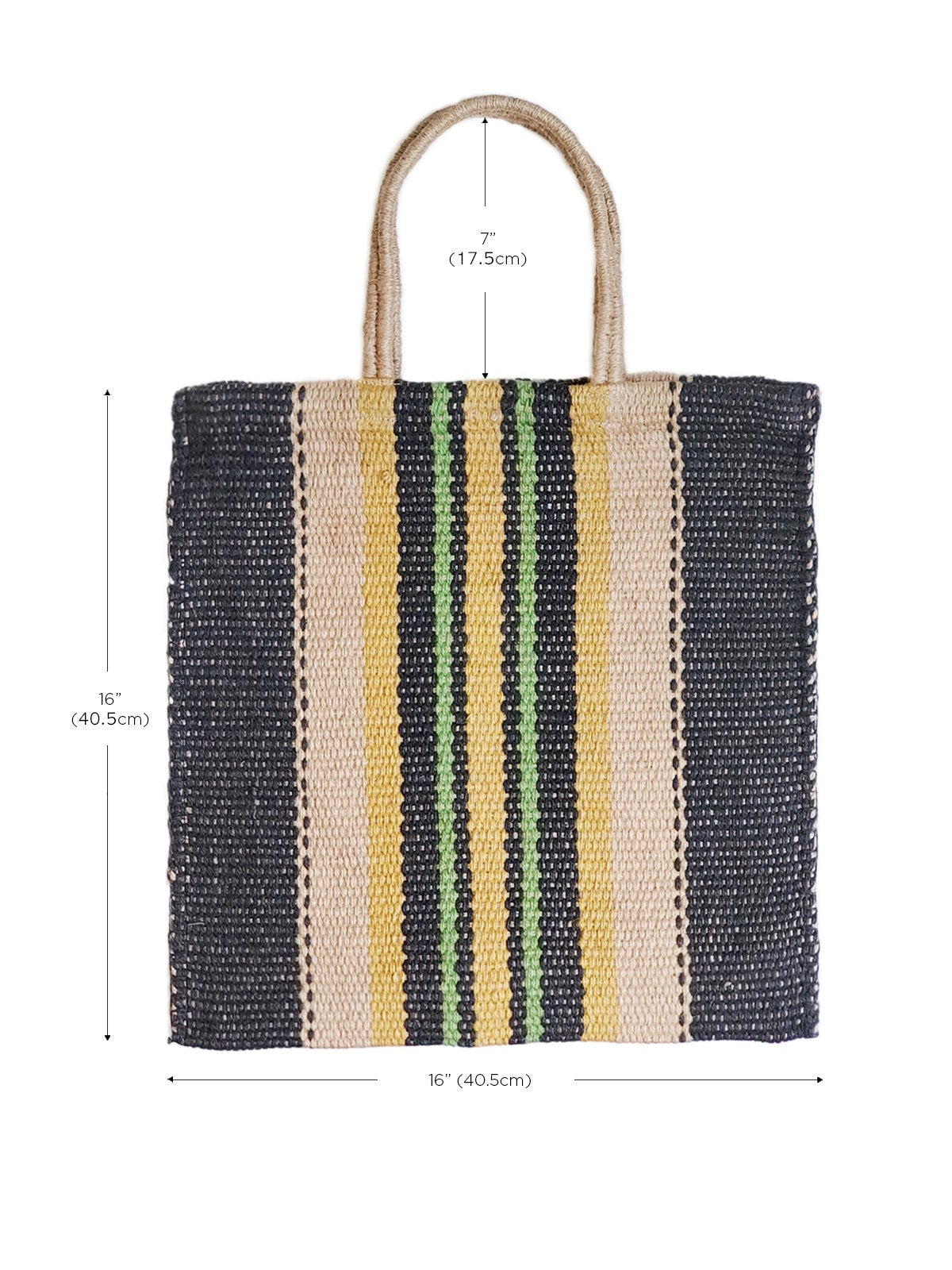 Jute Tote Bag Hand Loomed Natural Dye