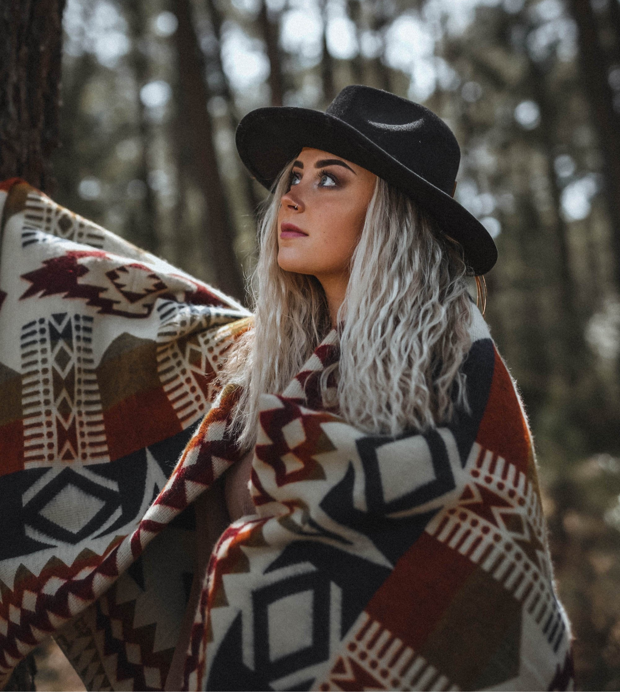 Awa Blanket Aztec Pattern For Cozy Outdoors
