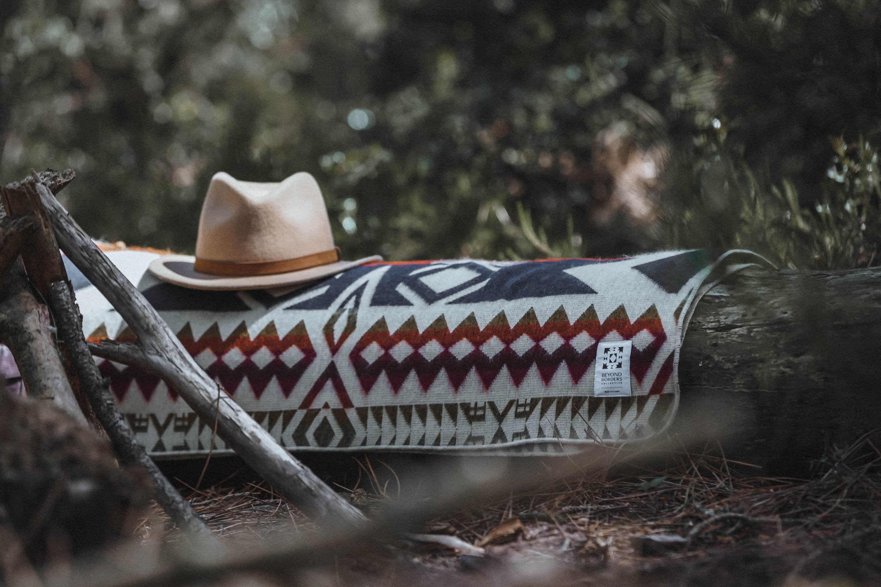 Awa Blanket Aztec Pattern For Cozy Outdoors