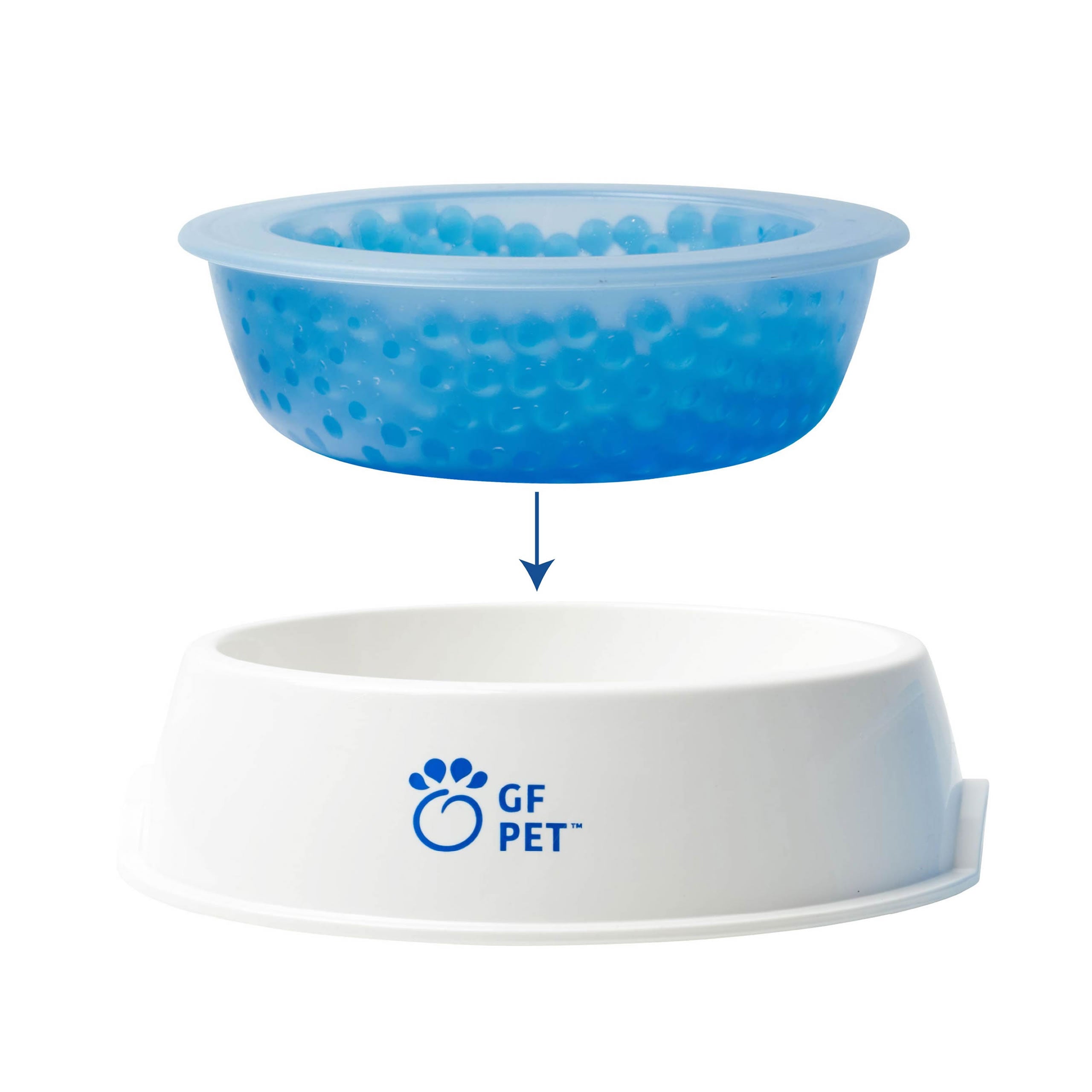 Icy Pet Cooling Water Bowl Freezer Gel Keeps Water Cold
