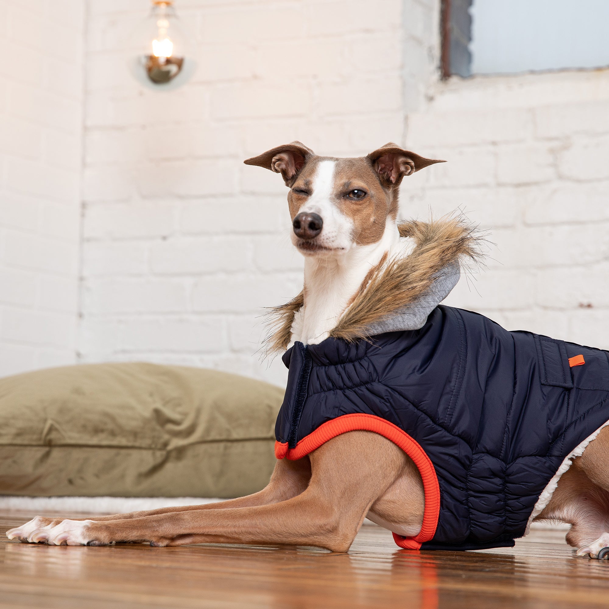Winter Sailor Parka Vegan Fur Hood