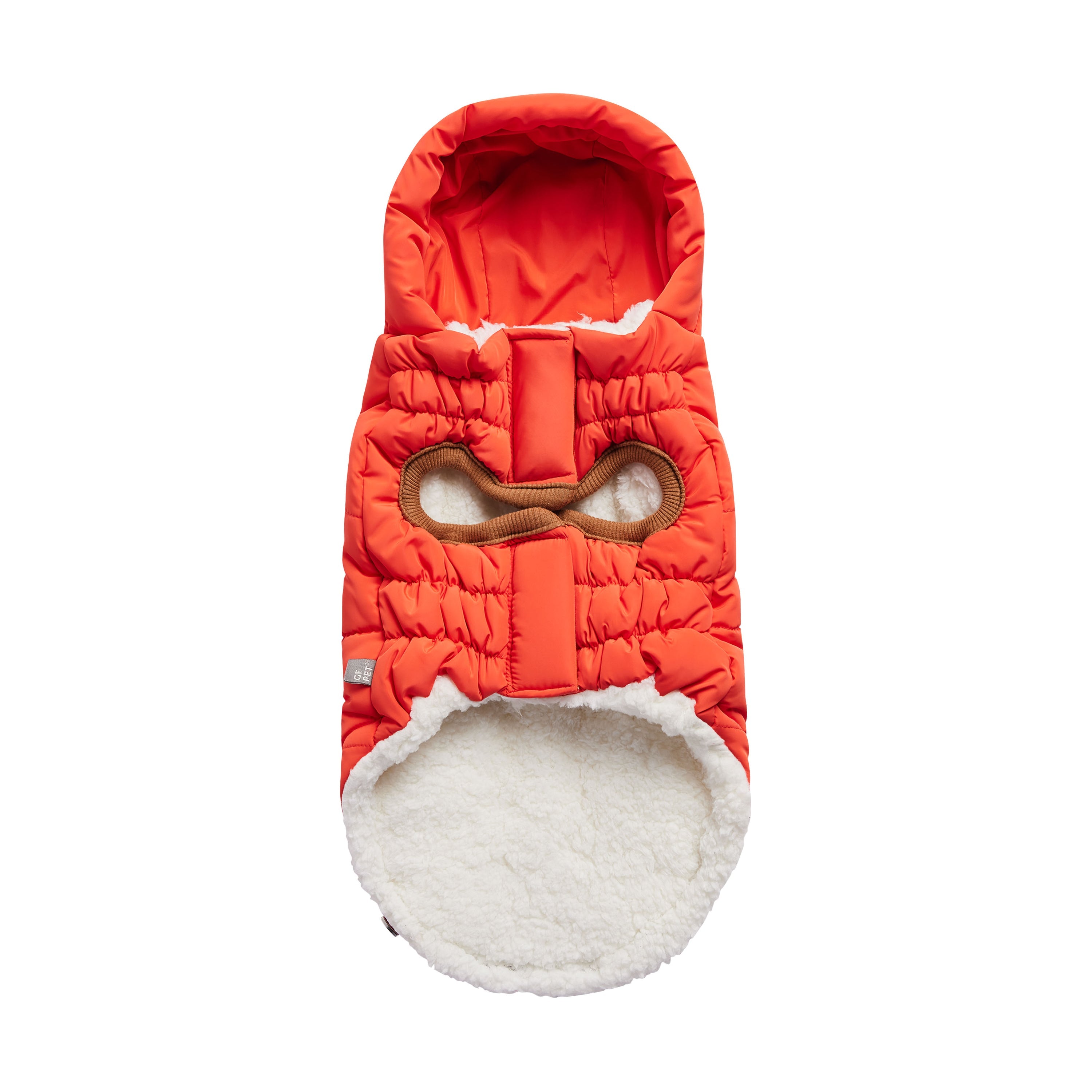 Dog Puff Parka With Tackable Hood