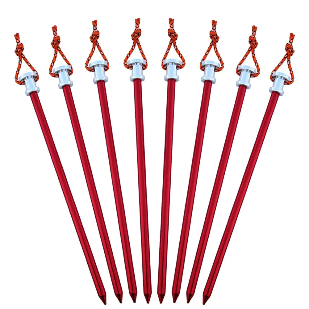 Tent Stakes 9 Inch 7075 Aluminum 8 Pack