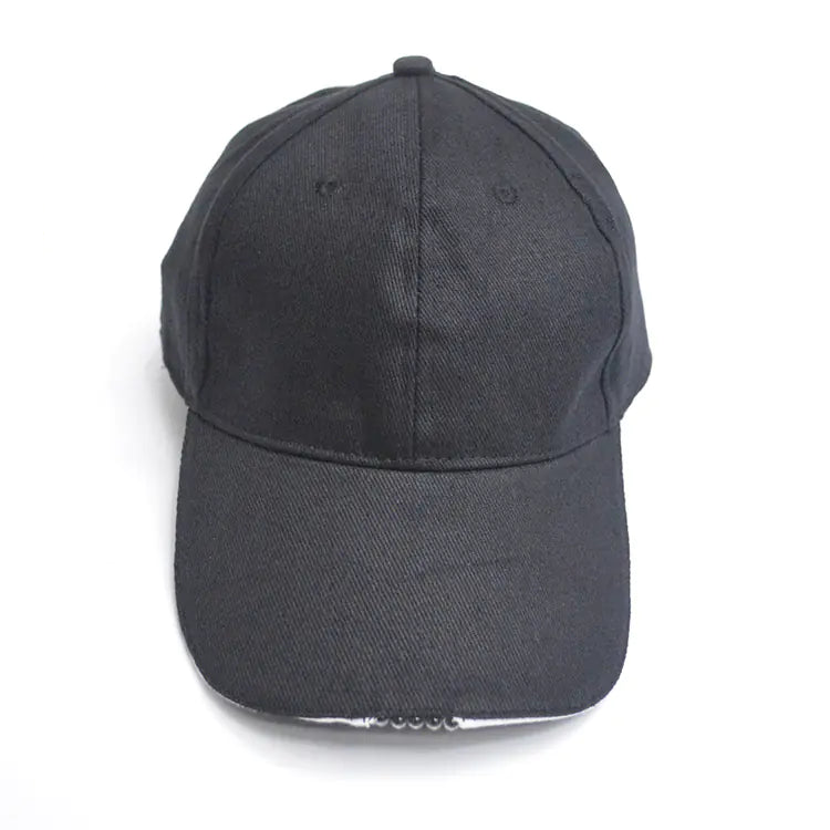 Led Lighted Baseball Cap For Night Hikes