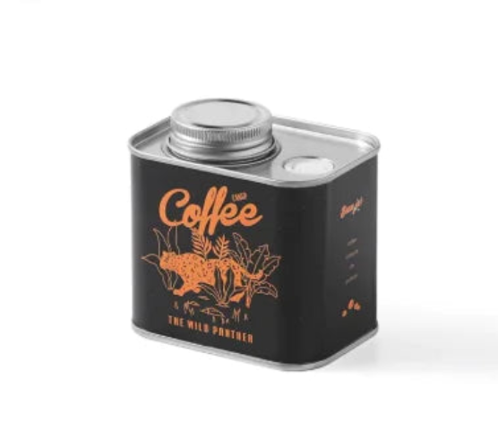 Vintage Stye Coffee Bean Campfire Tin