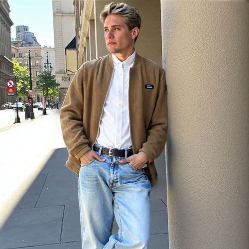 Winter Jacket With Elbow Patch