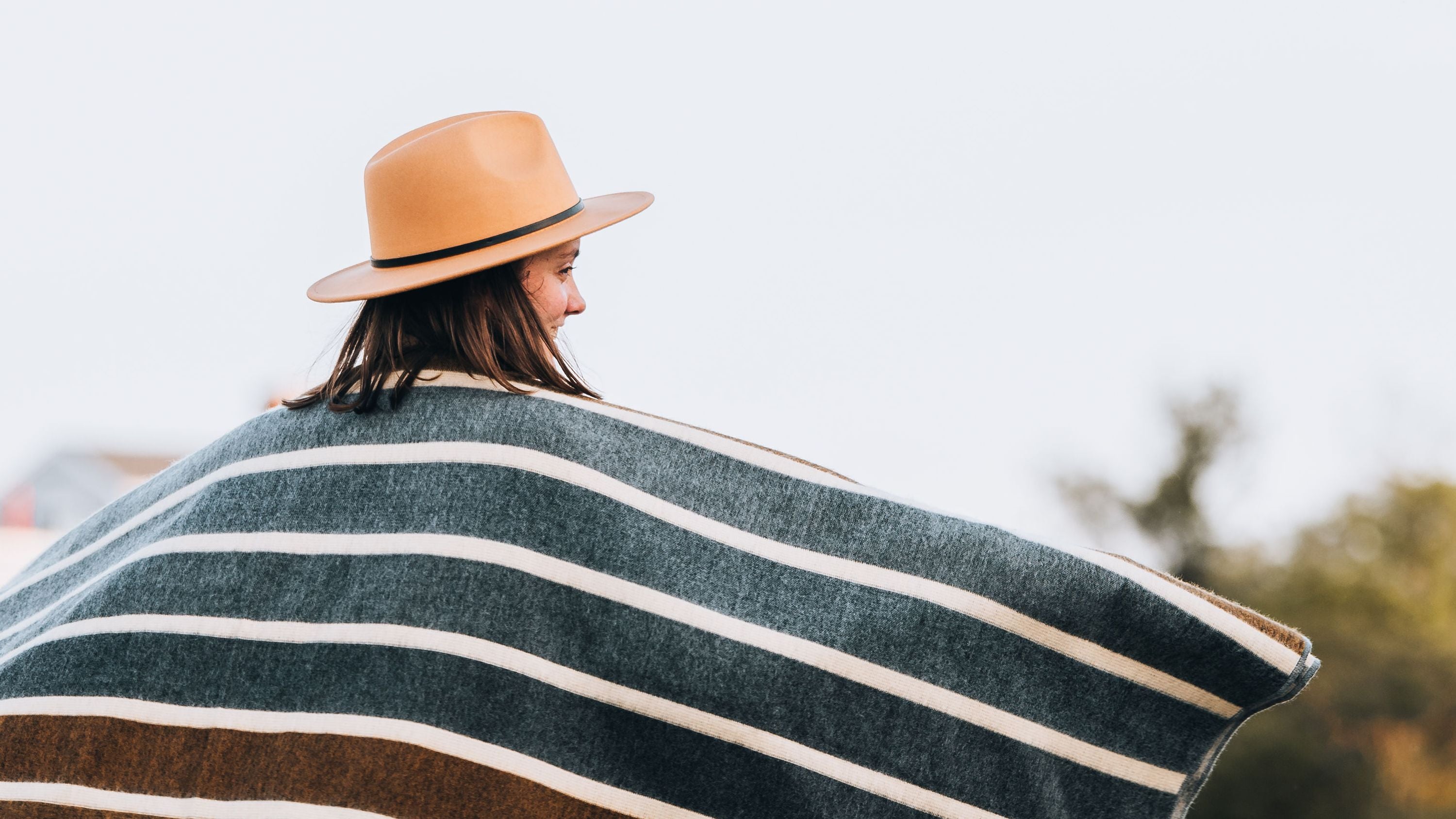 Earth Tone Caminante Blanket With Artisan Craft