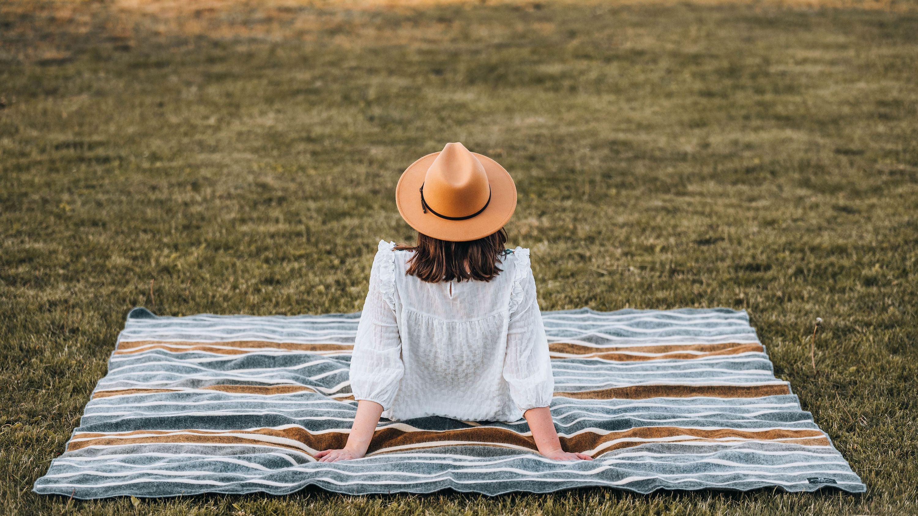 Earth Tone Caminante Blanket With Artisan Craft