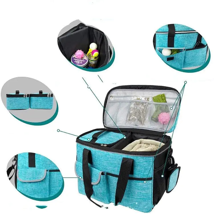 Pet Lunch Travel Bag With Foldable Bowl