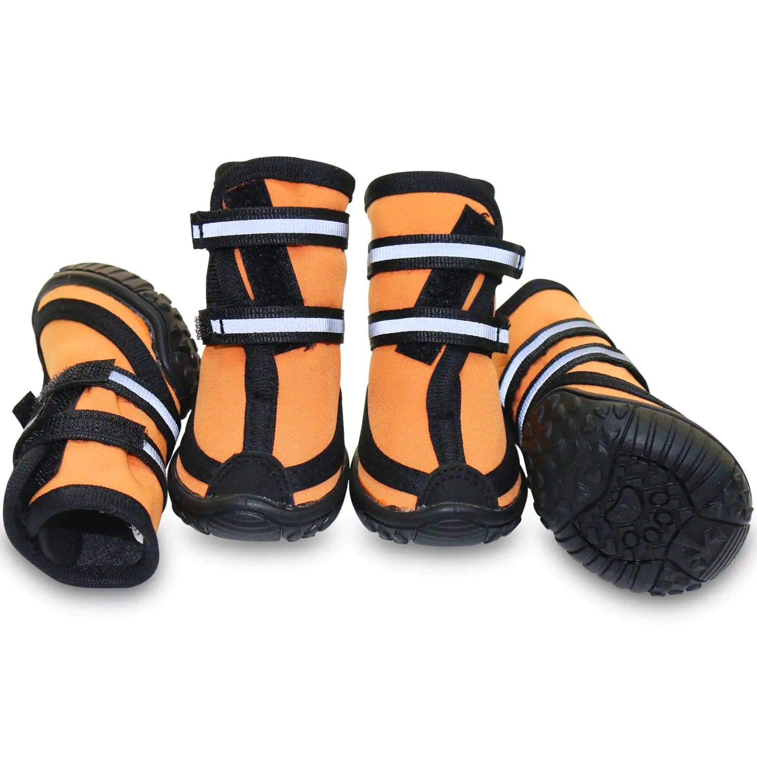 Waterproof Dog Boots With Adjustable Straps - Size Small