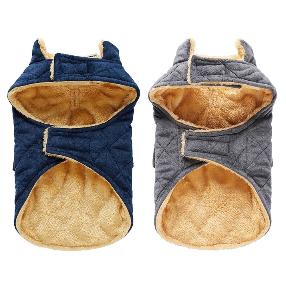 Dog Coat High Collar Soft Fleece