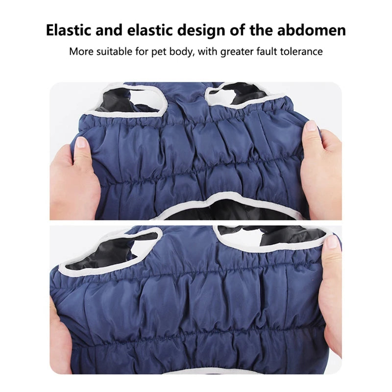 Winter Dog Coat With Reflective Strip For Large Dogs