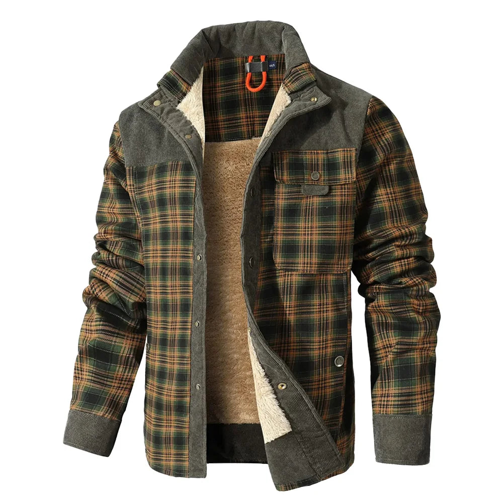 Windproof Winter Jacket With Sherpa Lining