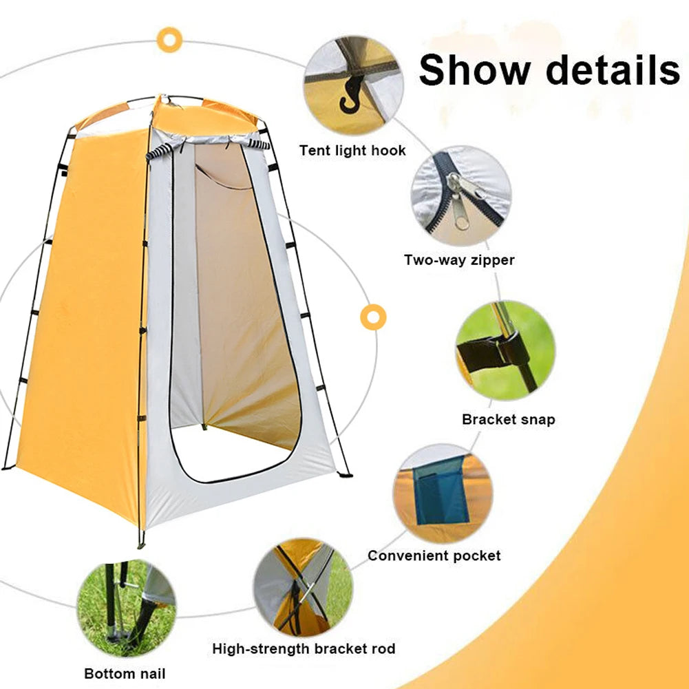 Privacy Shower Tent Reflective Mylar Shelter