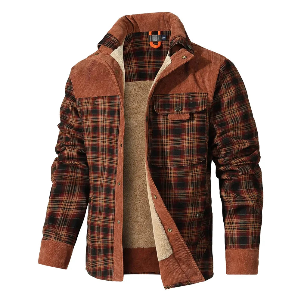Windproof Winter Jacket With Sherpa Lining