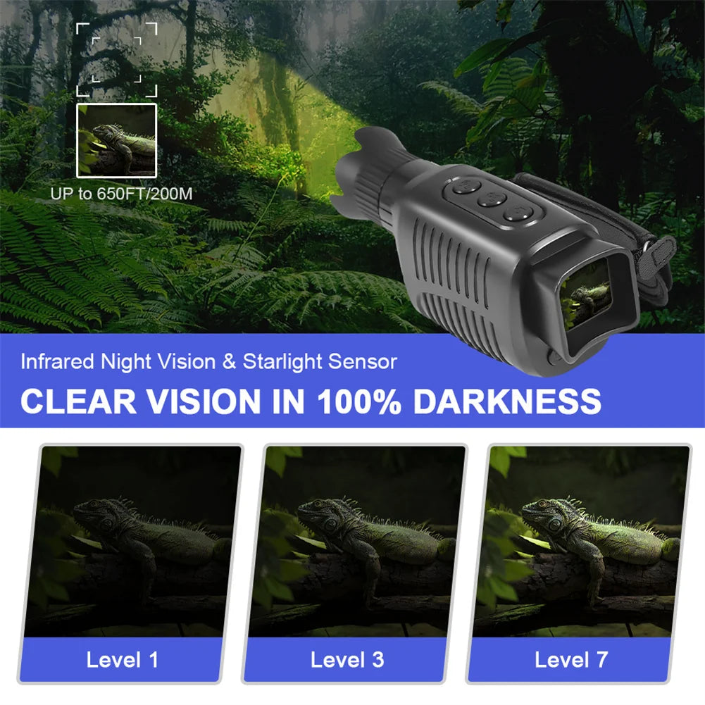 HD Night Vision Monocular With 5X Zoom