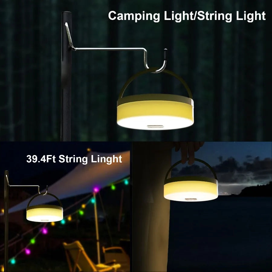 Tails N Trails Solar Retractable LED String Lights 33.4 Ft
