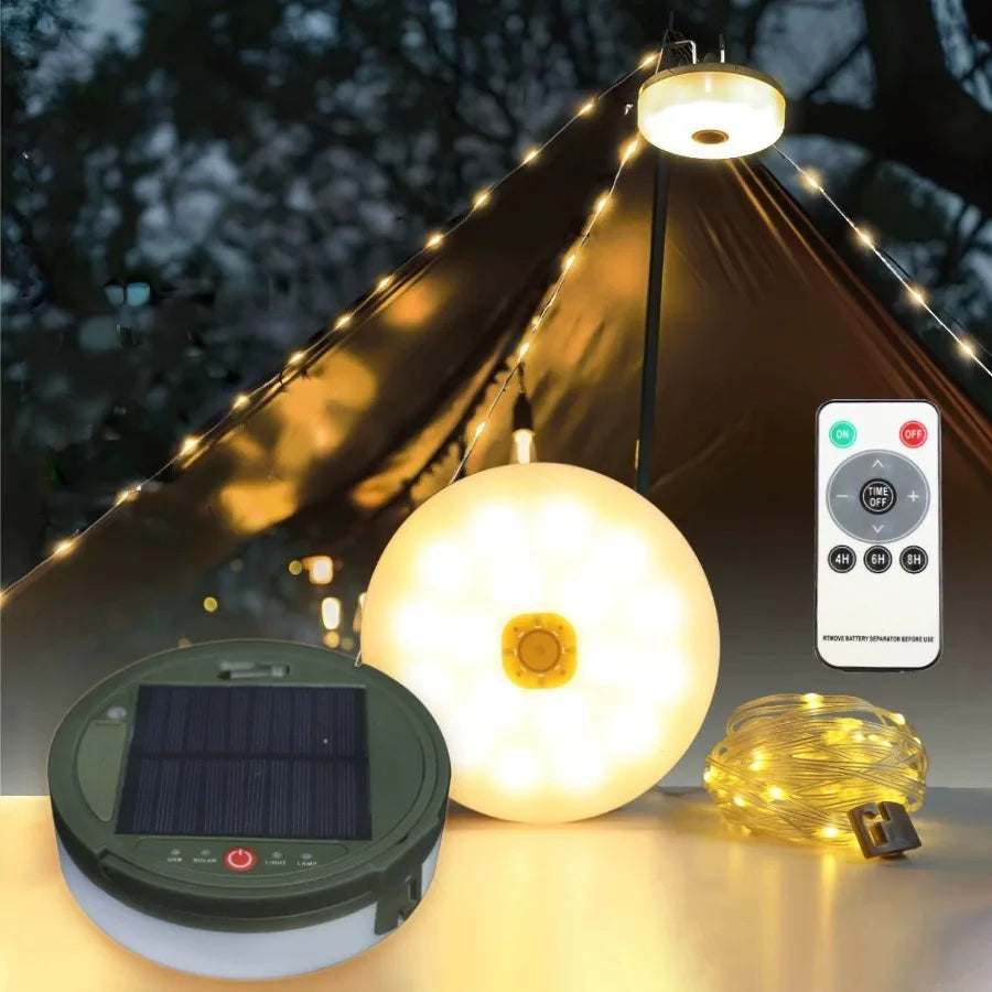 Tails N Trails Solar Retractable LED String Lights 33.4 Ft