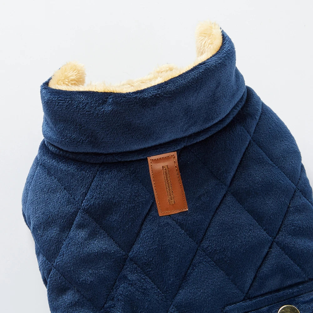 Dog Coat High Collar Soft Fleece