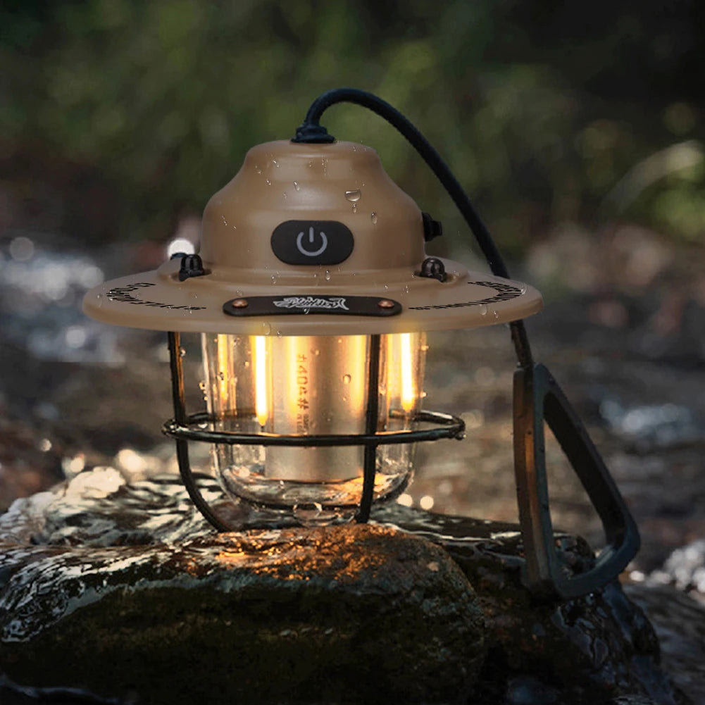 LED Camping Lantern Dimmable IPX4 Waterproof