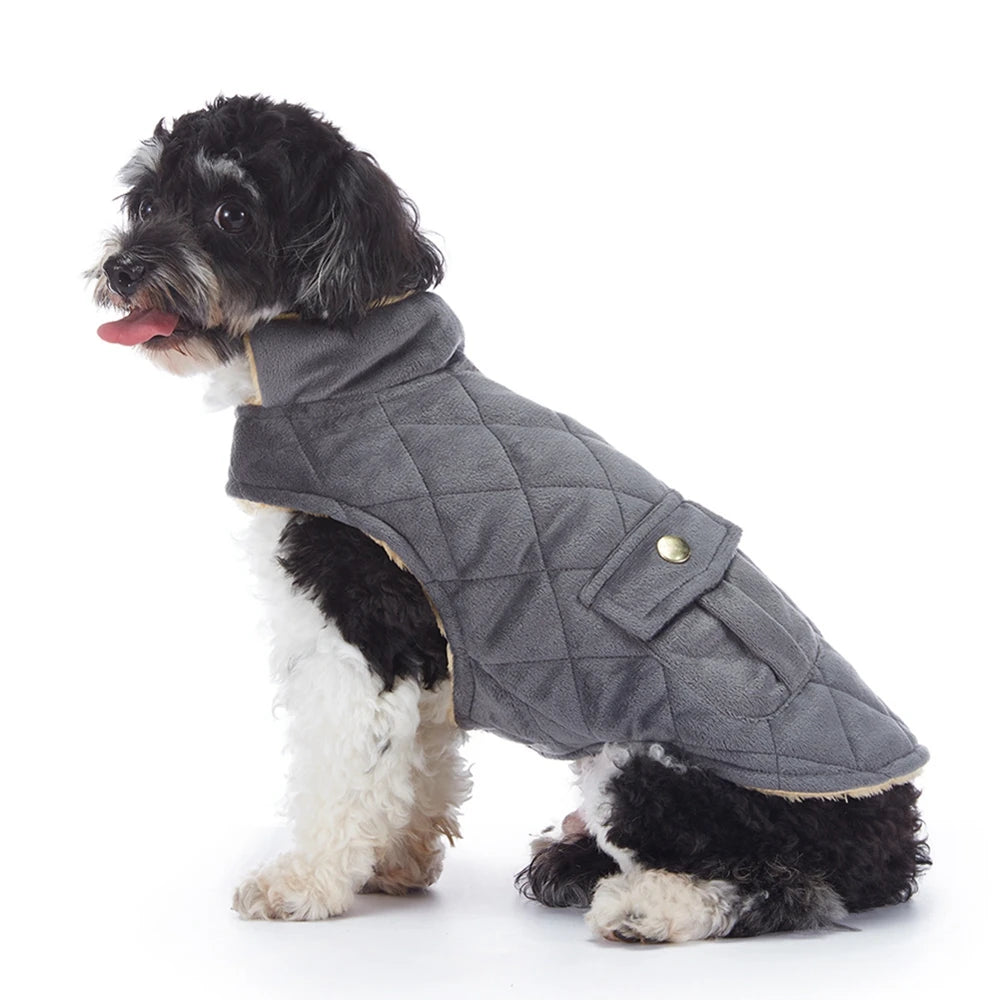 Dog Coat High Collar Soft Fleece