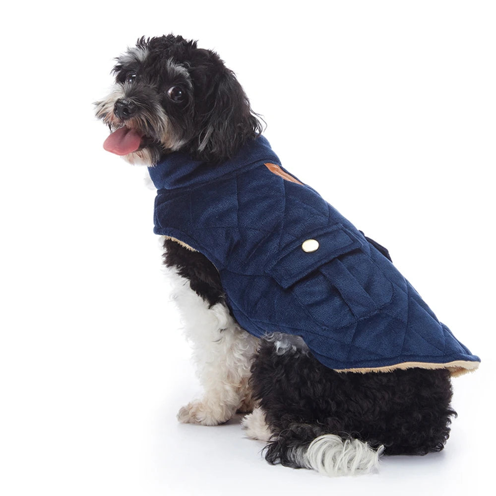 Dog Coat High Collar Soft Fleece