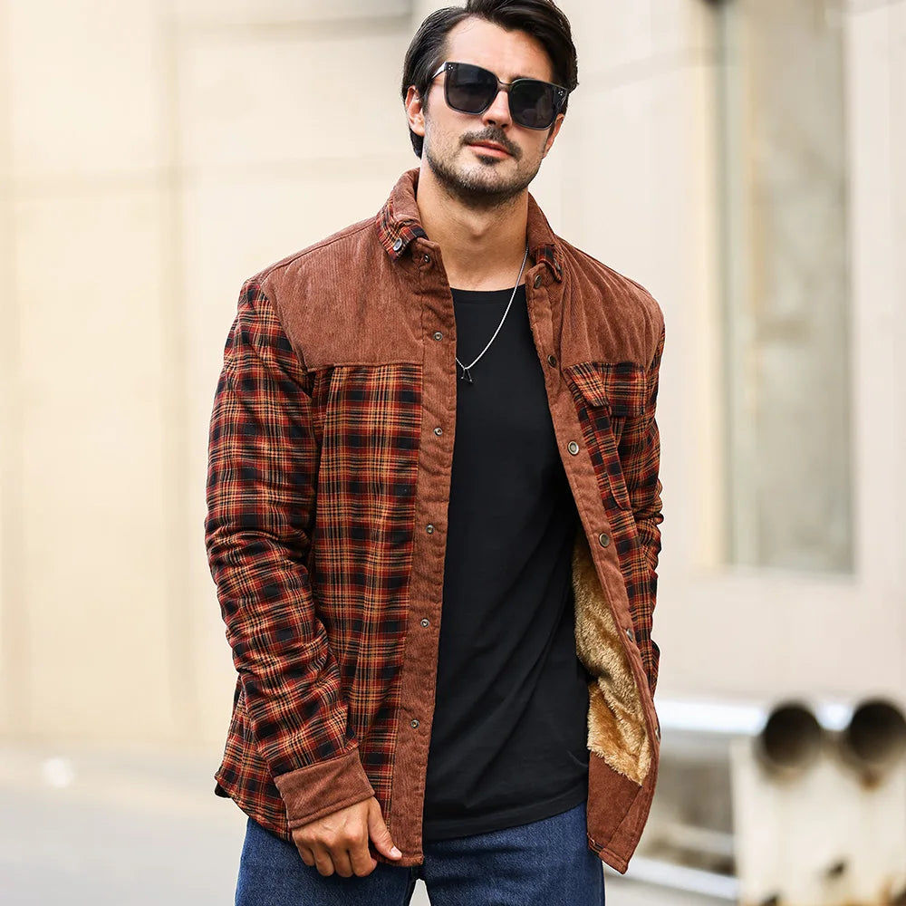 Windproof Winter Jacket With Sherpa Lining